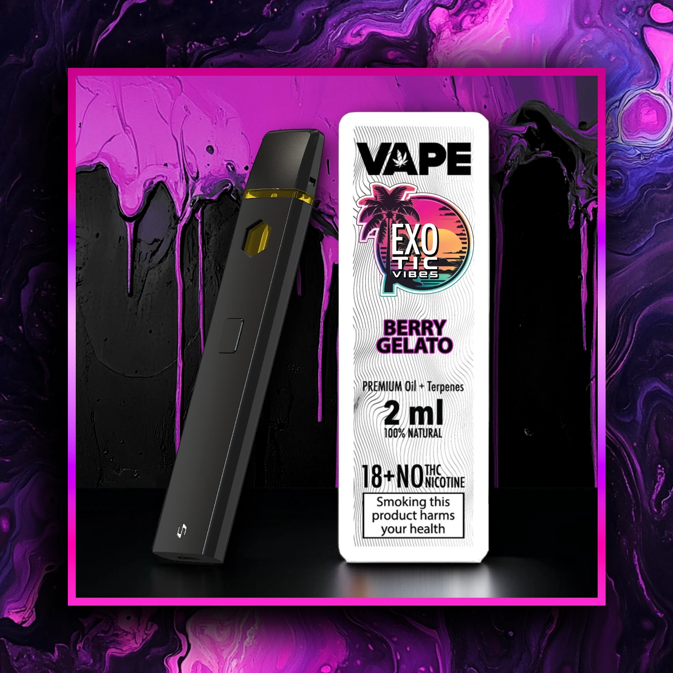 Berry Gelato HHC Vape Premium - 2.00 ml. HHC