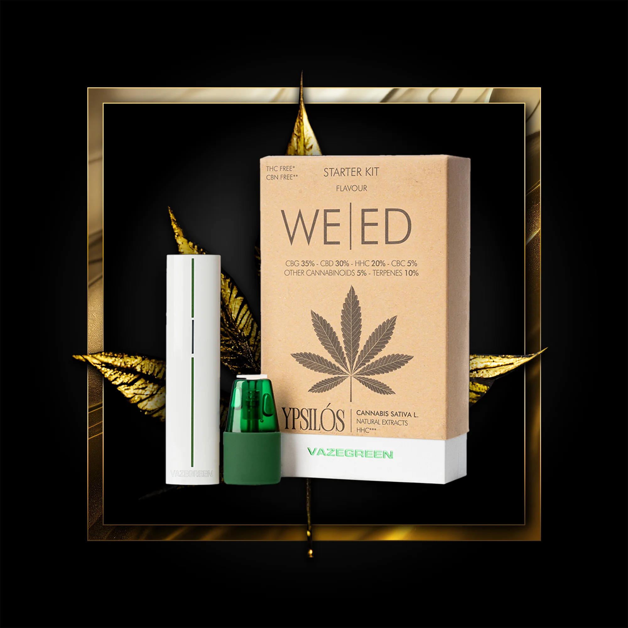 Weed Pen (zestaw startowy) 500 puszek - 1,00 ml. HHC