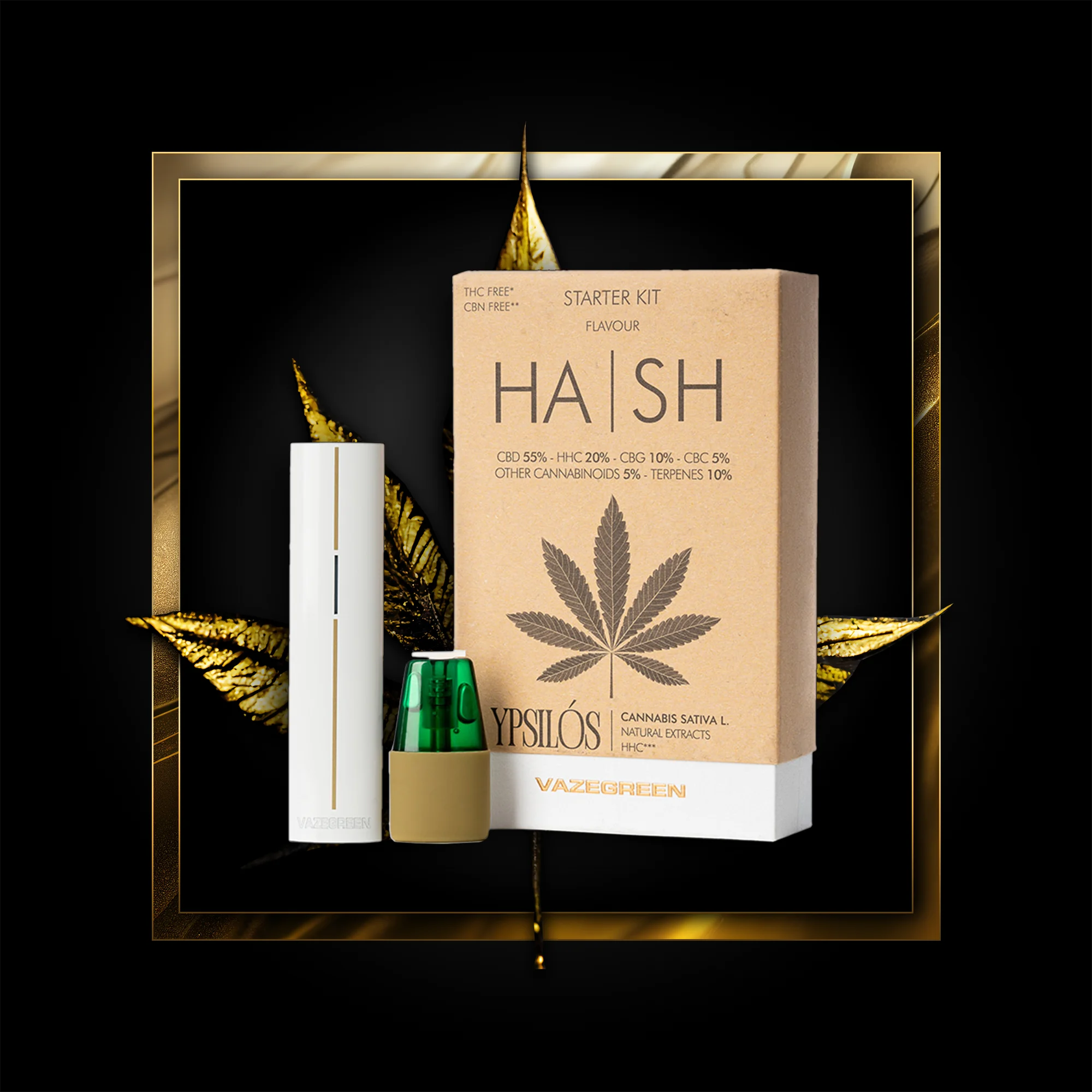Hash Pen (zestaw startowy) 500 puszek - 1,00 ml. HHC